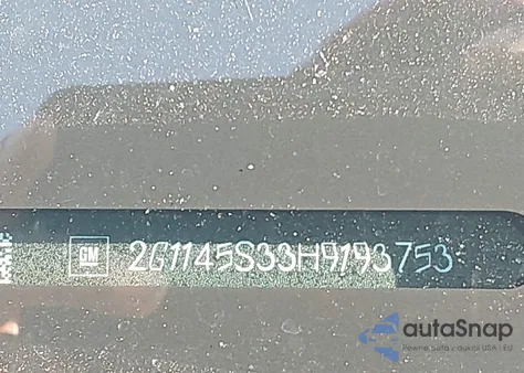 2017 Chevrolet Impala 2Lz from USA, damaged, VIN 2G1145S33H9193753